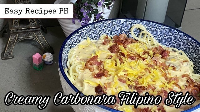 'Creamy Carbonara Filipino Style | Easy Recipe | Party Food Idea'