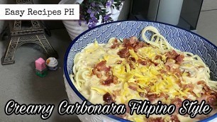 'Creamy Carbonara Filipino Style | Easy Recipe | Party Food Idea'