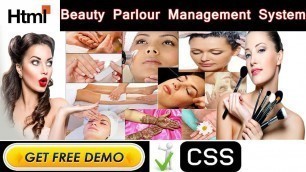 'Online Beauty Parlour Management System Project in HTML | CSS | JAVASCRIPT - College Projects for CS'