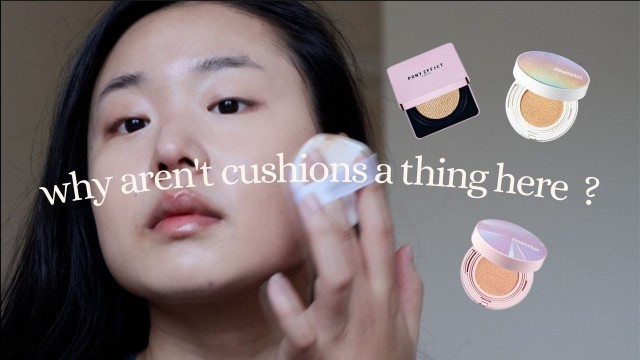 'Why aren’t cushion foundations a thing here ? | testing moonshot and pony effect cushion foundations'