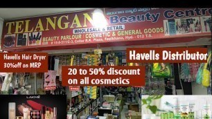 'Wholesale Beauty Products and Parlour equipments Hyderabad.Cosmetics products Hyderabad.Begum Bazaar'