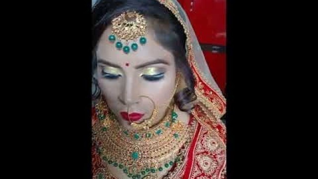 'latest bridal makeup look by navya beauty parlour'