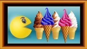 'Learn colors with Pacman eating Ice cream. Videos for Kids Toddler Baby Play school by Lotusbaby TV'