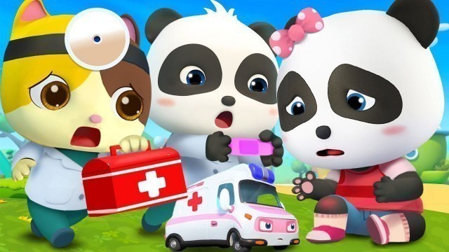 'Baby Panda Got Injured | Doctor Cartoon | Good Habits | Kids Songs | Kids Cartoon | BabyBus'