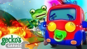 'Superhero Baby Fire Truck!｜Gecko\'s Garage｜Funny Cartoon For Kids｜Learning Videos For Toddlers'