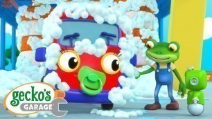 'Baby Truck\'s Bubble Mess｜Gecko\'s Garage｜Funny Cartoon For Kids｜Learning Videos For Toddlers'