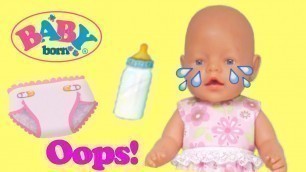 'Girl changing baby doll. Baby born doll videos. Baby doll morning routine.'