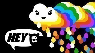 'Hey Bear Sensory - Rainbow  Clouds - Fun Animation and Music'