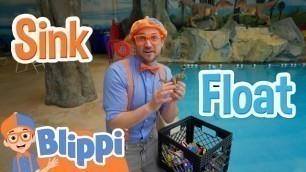 'Sink Or Float With Blippi At The Dinosaur Play Park! | Educational Videos for Kids'