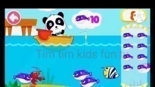 'Baby panda fishing, Fishing videos, cartoons for kids, #shorts #cartoon #cartoonsforkids #funny'