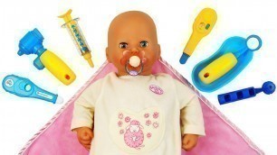 'Baby Annabell doll is sick! Baby doll videos for kids. Baby Dolls and toys for babies.'