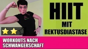 'HIIT Workout mit Rektusdiastase, Bauch nach Schwangerschaft, Rückbildung, Postpartum, Maike Droste'