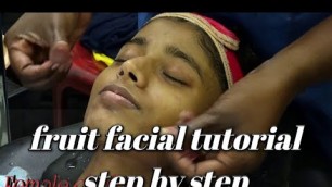 'FRUIT FACIAL || Purples beauty parlour, Guntur || episode 3'