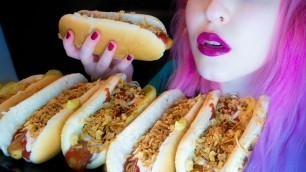 'ASMR: Classic Hot Dogs & Antipasti ~ Relaxing Eating Sounds [No Talking | Vegan] 