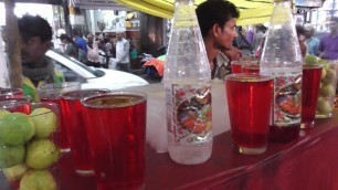 'Rose Water 10 Rs Per Glass | Zakaria Street Kolkata | Street Food Online'