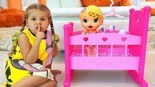 'Diana Pretend Play with Baby doll and toys!'