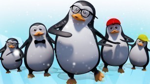 'Five little penguins | baby songs | five little babies | cartoon nursery rhymes for kids | kids tv'