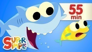 'Baby Shark - featuring @Finny The Shark  | + More Kids Songs | Super Simple Songs'