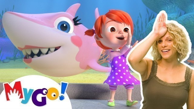 'Baby Shark | CoComelon Nursery Rhymes & Kids Songs | MyGo! Sign Language For Kids'