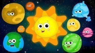 'The Planet Song | Learn Planets | Nursery Rhymes | Song For Kids | Baby Rhymes'