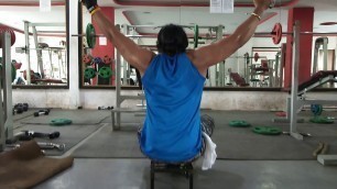 'Back workout cable pull downs### very innovative workout for your lats... @velocity gym 