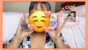 'grwm in bali peach champagne makeup look + cushion review & comparison: moonshot vs rom&nd'