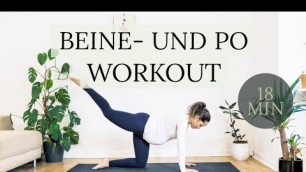 'Beine-& Po Workout (für Schwangere)I Yoga WorkoutI 18 Minuten'