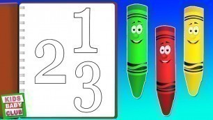 'Crayons Numbers, Count 1 to 10 + More Learning Videos for Children'