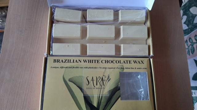 'SARA#BRAZILIAN WHITE CHOCOLATE WAX Product Unboxing and Review Beauty Parlour products || SK'