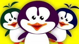 'five little penguins | nursery rhymes | baby videos | kids songs | kids tv cartoon videos'