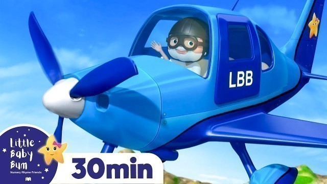 'Colour AIRPLANES For Babies! +More Nursery Rhymes and Kids Songs | Little Baby Bum'