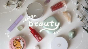 'huge korean beauty haul! (ꈍᴗꈍ) ♪ *:･ ft. moonshot, cosrx, hera, etc.'