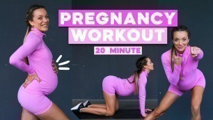 '20 MIN Schwangerschaft Workout (pregnancy workout) / EASY Ganzkörper Training für alle Trimester! 