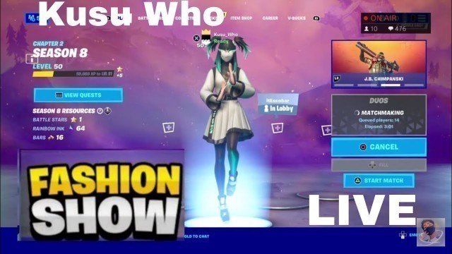 'LIVE FORTNITE Fashion Shows + Scrims! | Squid Game And Hide & Seek /WIN = GIFT'