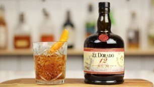 'Maple Rum Old Fashioned with El Dorado 12'