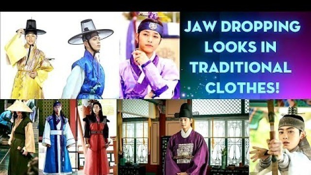 'Extremely good looking male Celebrities in Korean Traditional clothes!'