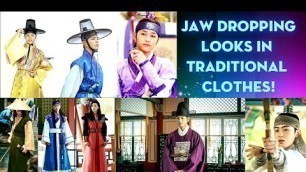 'Extremely good looking male Celebrities in Korean Traditional clothes!'