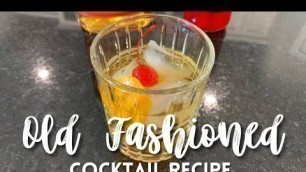 'Old Fashioned Cocktail Recipe #shorts #cocktails #oldfashioned'