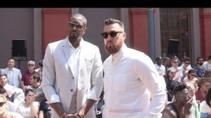 'Swae Lee, Serge Ibaka, Travis Kelce and more at Thom Browne Mewnswear Fashion Show'