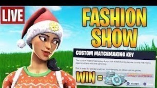 '(Eu)Live Fortnite Fashion Shows Win For A Gift! Custom games! #Fortnitefashionshow #RoadTo2k'