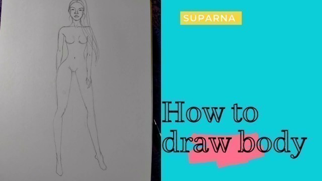 'how to draw a body sketch....#fashion#fashionsketch#body#art'