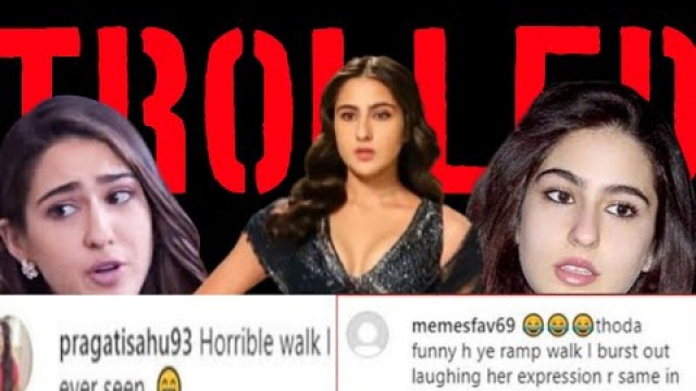 'Sara Ali Khan gets trolled for her ramp walk at a fashion show'