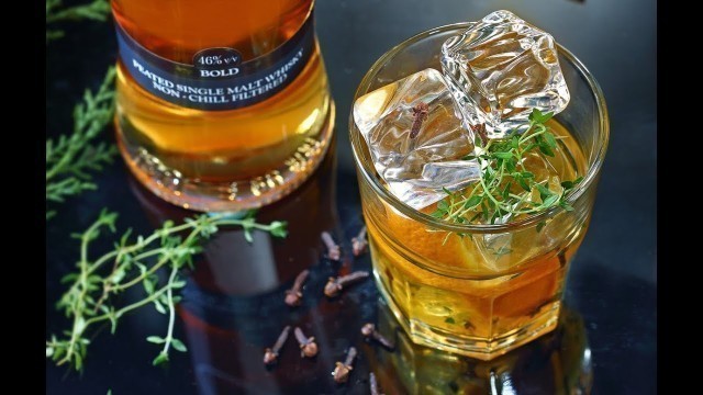 'Boldly Spiced Old Fashioned - Whisky Cocktail by Paul John Indian Single Malt'