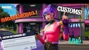 'FORTNITE LIVE CUSTOM MATCHMAKING FASHION SHOWS + SCRIMS VBUCKS GIVEAWAYS'