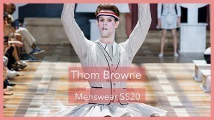 'A 60 Second ⏱ Fashion Review of the Thom Browne #SS20 show'