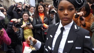 'JANELLE MONAE GIVES SPEECH ON EMPOWERING WOMEN @ THOM BROWNE FASHION SHOW IN PARIS 2019.03.03'