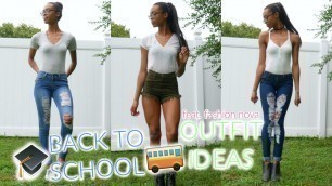 'BACK TO SCHOOL OUTFIT IDEAS | feat. Fashion Nova • Lawenwoss'