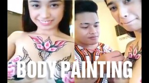 'Body Painting Art of Indonesian Fashion | សិល្បះគូររូបលើខ្លួនស្ត្រីឥណ្ឌូណេស៊ីស្អាតអត់ទាស់'