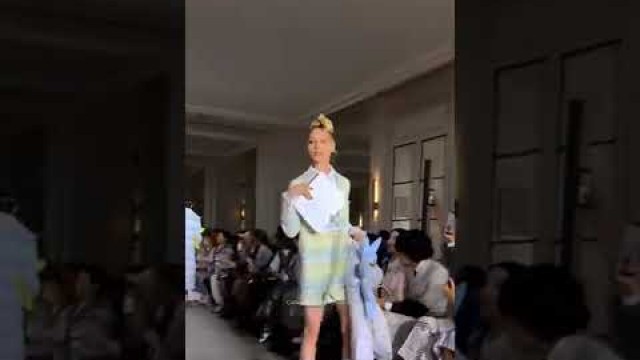 'Sasha Pivovarova performing x Thom Browne Spring 2023❤️‍