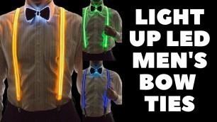 'Light Up LED Men\'s Suspenders Bow Ties Review | Buying Guides'